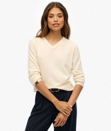 Classic V-Neck Jumper Image 1