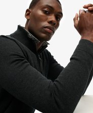 Essentials Cotton Half Zip Jumper