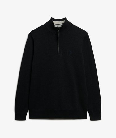 Essentials Cotton Half Zip Jumper Image 6