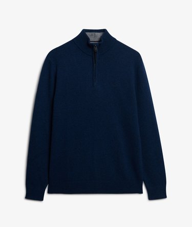 Wool Blend Half Zip Jumper Image 6