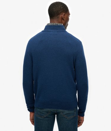 Wool Blend Half Zip Jumper Image 5