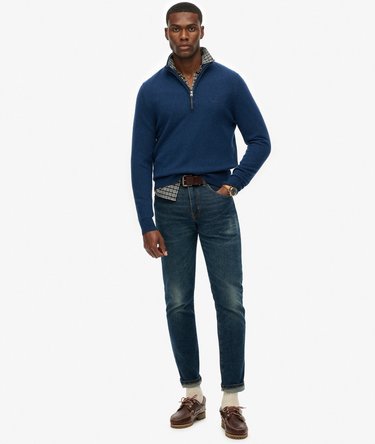 Wool Blend Half Zip Jumper Image 3