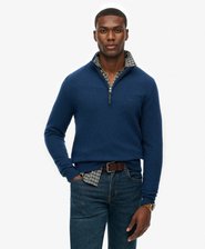 Wool Blend Half Zip Jumper