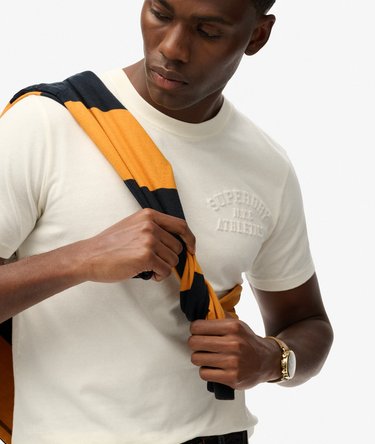 Athletic relaxed T-shirt met reliëfopdruk Image 2