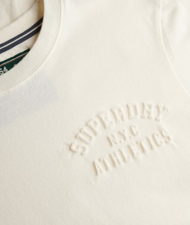 Athletic relaxed T-shirt met reliëfopdruk Image 6