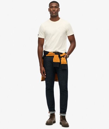 Athletic relaxed T-shirt met reliëfopdruk Image 3