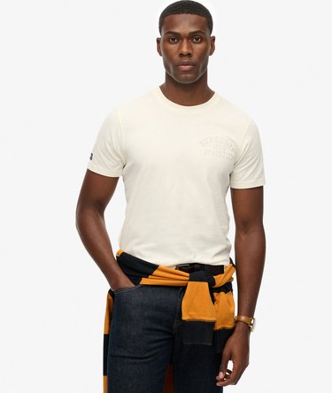 Athletic relaxed T-shirt met reliëfopdruk Image 1