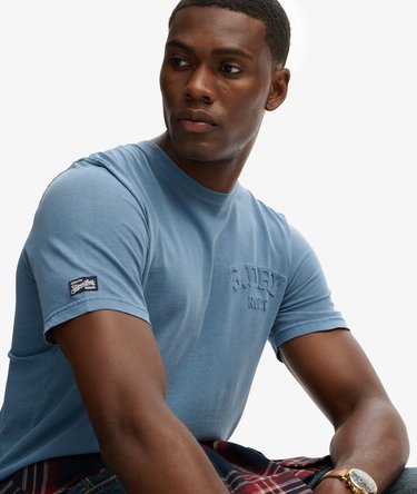 Athletic relaxed T-shirt met reliëfopdruk Image 2