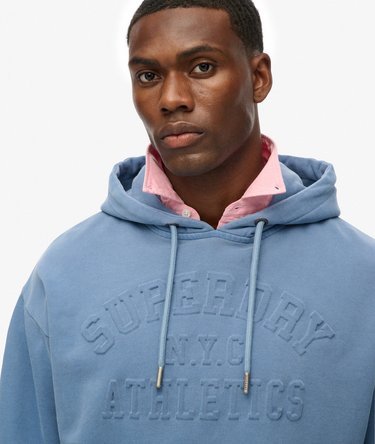 Athletic Embossed Oversized Hoodie Image 4