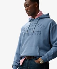 Athletic Embossed Oversized Hoodie