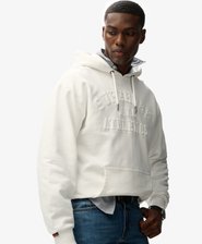 Athletic Embossed Oversized Hoodie