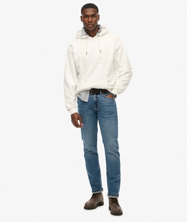 Athletic Embossed Oversized Hoodie Image 3