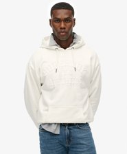 Athletic Embossed Oversized Hoodie