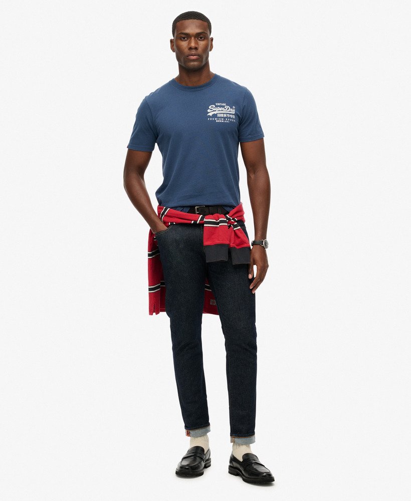 mens Vintage Logo Tokyo Relaxed T-Shirt in INSIGNIA BLUE | Superdry US