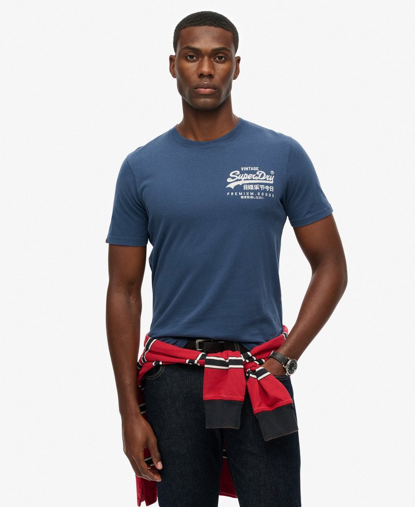 mens Vintage Logo Tokyo Relaxed T-Shirt in INSIGNIA BLUE | Superdry US