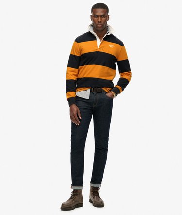 Vintage Athletic Stripe Rugby Top Image 3