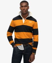 Vintage Athletic Stripe Rugby Top