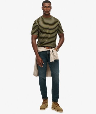 The Merchant Store – T-Shirt mit Streifen Image 3