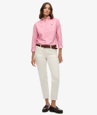 Slim Oxford Button Down Long Sleeve Shirt Image 3
