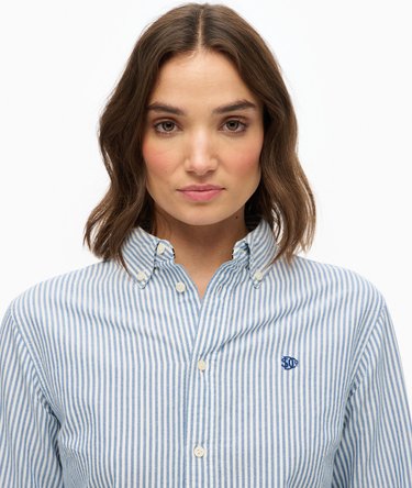 Slim Oxford Button Down Long Sleeve Shirt Image 4
