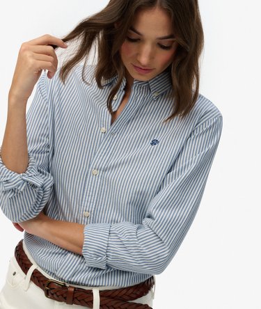 Slim Oxford Button Down Long Sleeve Shirt Image 2