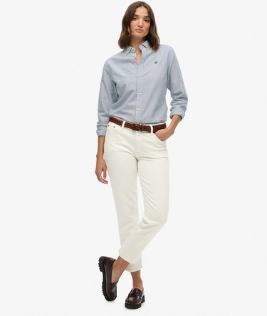 Slim Oxford Button Down Long Sleeve Shirt Image 3