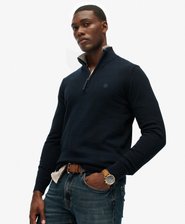 Essentials Cotton Half Zip Jumper