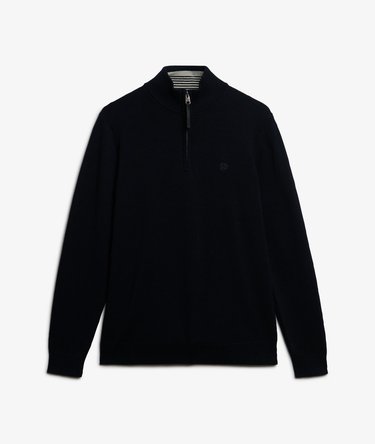 Essentials Cotton Half Zip Jumper Image 6