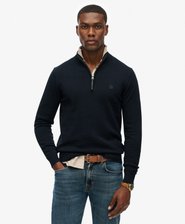 Essentials Cotton Half Zip Jumper
