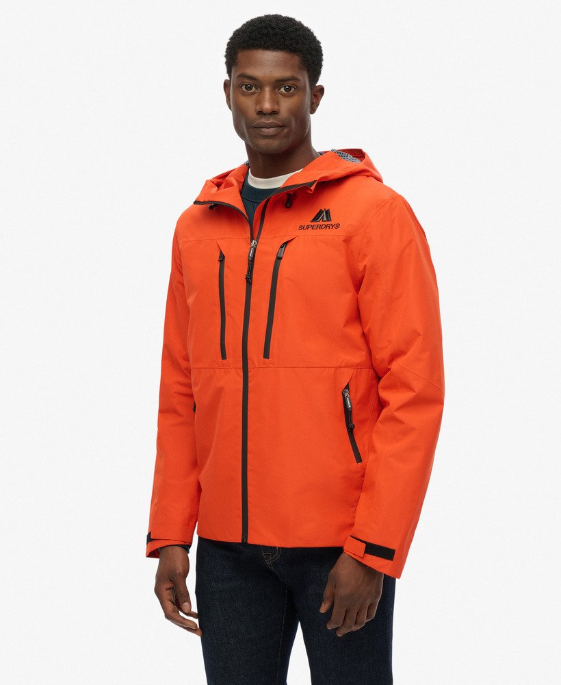 mens Waterproof Jacket in Bold Orange | Superdry US mens Waterproof Jacket in Bold Orange | Superdry US