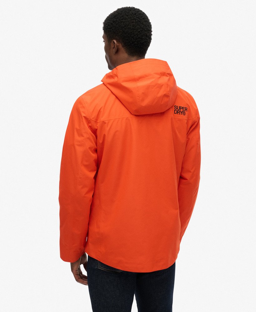 mens Waterproof Jacket in Bold Orange | Superdry US