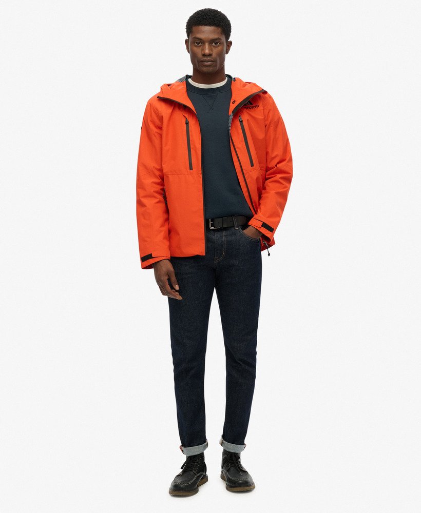 mens Waterproof Jacket in Bold Orange | Superdry US