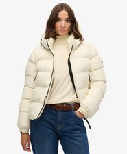 Hooded Sports Puffer Jacket