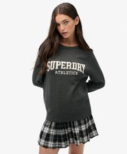 Slouchy Intarsia Graphic Knitted Jumper