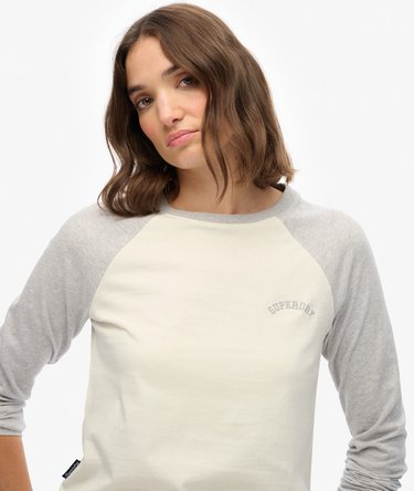 Essential Logo Long Sleeve Baseball Top Image 4
