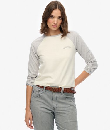 Essential Logo Long Sleeve Baseball Top Image 1
