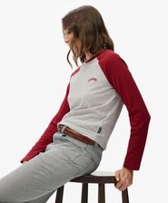 Essential Logo Long Sleeve Baseball Top