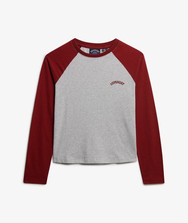 Essential baseballtop met logo en lange mouwen Image 6