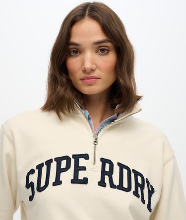 Sweat à col zippé et motif appliqué Athletic Essentials Image 4