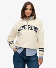 Sudadera con media cremallera y aplique Athletic Essentials