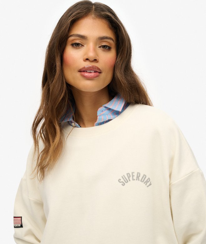Athletic Essentials Printed Crew Sweatshirt