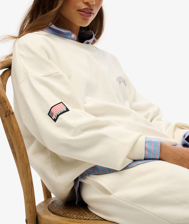 Athletic Essentials Printed Crew Sweatshirt