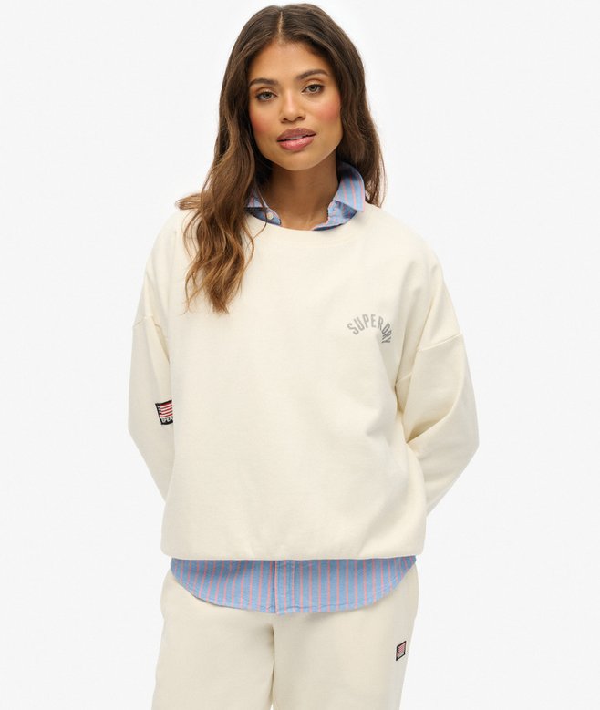 Athletic Essentials Printed Crew Sweatshirt