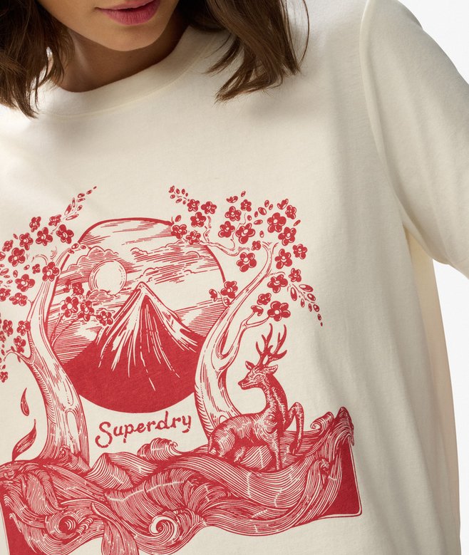 Dames Type Column Portland-sweatshirt met ronde hals in optic | NL