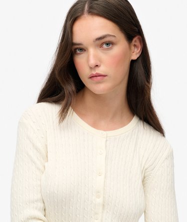 Micro Cable Cardigan Image 4