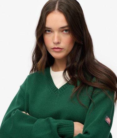 Maglione oversize con scollo a V Image 4