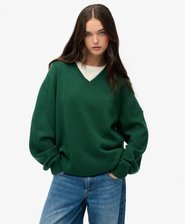 Maglione oversize con scollo a V
