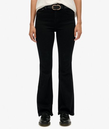Organic Cotton Mid Rise Flare Jean Image 3