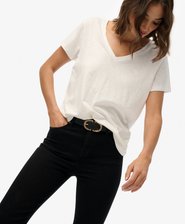 Organic Cotton Mid Rise Flare Jean
