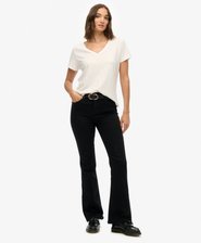 Organic Cotton Mid Rise Flare Jean